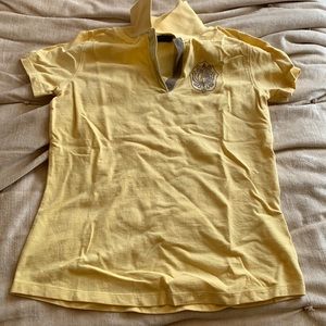 Cap sleeve yellow ariat polo small
